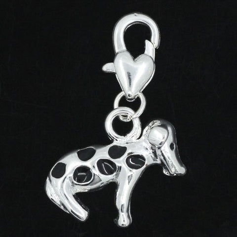 Dog Clip on Pendant for European Charm Jewelry w/ Lobster Clasp - Sexy Sparkles Fashion Jewelry - 2