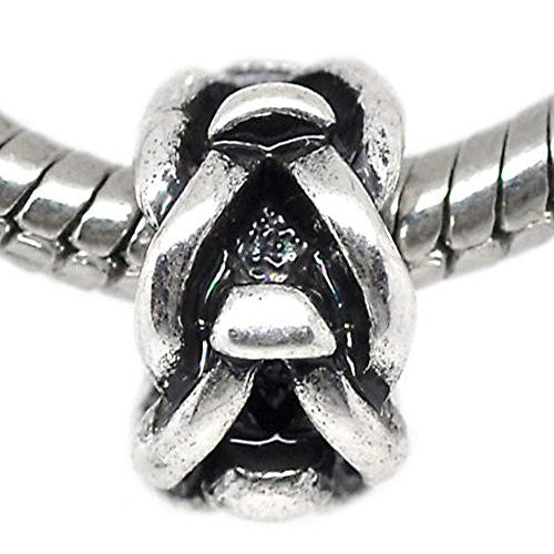Beautiful Twist Bead Charm Spacer European Bead Compatible for Most European Snake Chain Bracelet - Sexy Sparkles Fashion Jewelry - 1