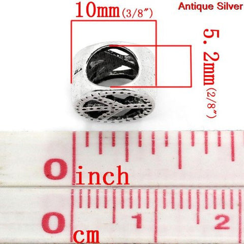 Peace Sign Symbol Charm European Bead Compatible for Most European Snake Chain Bracelet - Sexy Sparkles Fashion Jewelry - 3