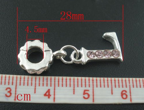 Four L O V E Letters Charm Beads for Snake Chain Charm Bracelet - Sexy Sparkles Fashion Jewelry - 3