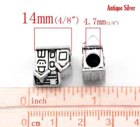 Home Sweet Home Family House Bead European Bead Compatible for Most European Snake Chain Charm Bracelet - Sexy Sparkles Fashion Jewelry - 4