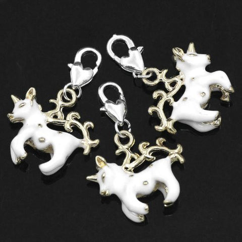 Unicorn Clip on Pendant for European Charm Jewelry w/ Lobster Clasp - Sexy Sparkles Fashion Jewelry - 4