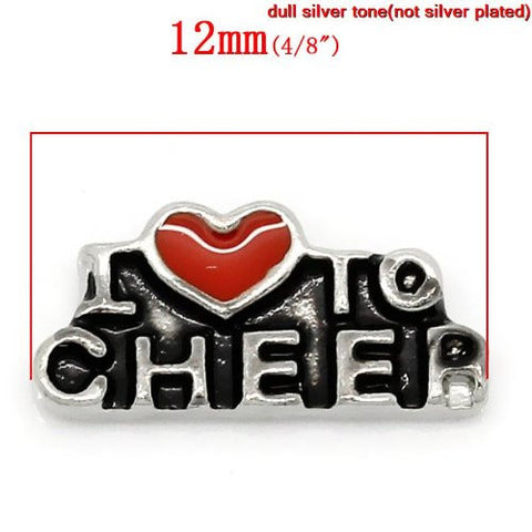 I love to Cheer Floating Charm For Glass Living Memory Lockets - Sexy Sparkles Fashion Jewelry - 4