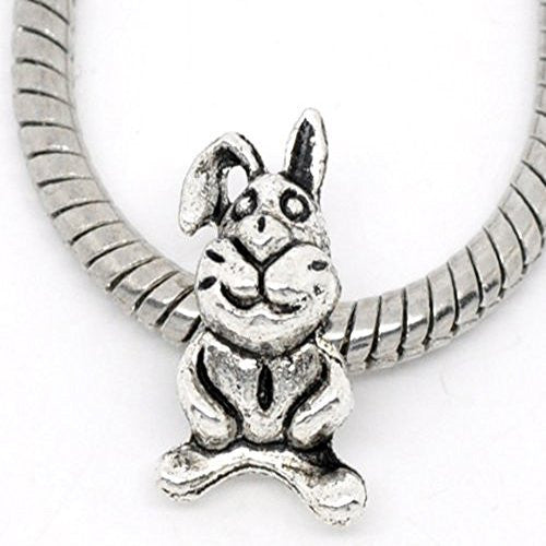 Bunny Charm for European Snake Chain Charm Bracelets