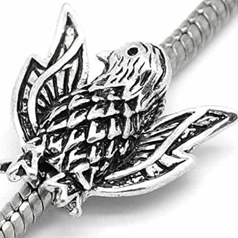 Hawk Charm European Bead Compatible for Most European Snake Chain Bracelet - Sexy Sparkles Fashion Jewelry - 1
