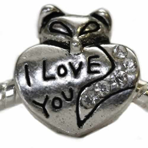 I Love You Fox Charm Bead For snake charm Bracelet - Sexy Sparkles Fashion Jewelry - 2