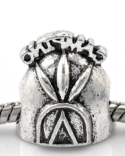 Camping Tent Bead Charm Spacer European Bead Compatible for Most European Snake Chain Bracelet - Sexy Sparkles Fashion Jewelry