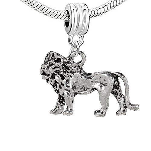 King of the Jungle 3d Lion Charm Bead for European Snake Chain Charm Bracelet - Sexy Sparkles Fashion Jewelry