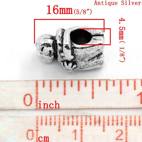 Best Friends Hugging European Bead Compatible for Most European Snake Chain Bracelet - Sexy Sparkles Fashion Jewelry - 3
