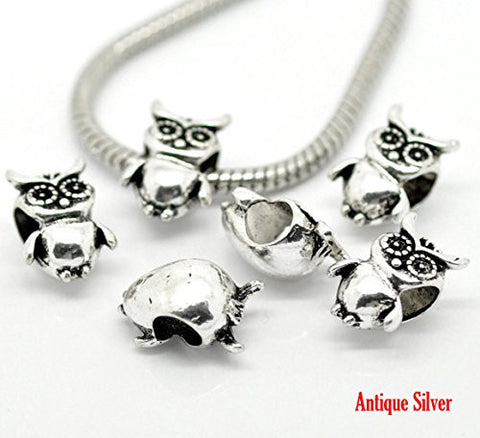 Owl Charm Bead For European Snake Chain Charm Bracelet - Sexy Sparkles Fashion Jewelry - 2