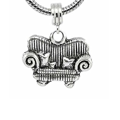 Love Sofa With Pillows Charm Bead