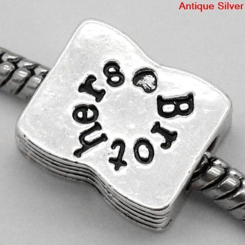 Brother European Bead Compatible for Most European Snake Chain Bracelet - Sexy Sparkles Fashion Jewelry - 4