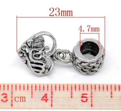 Mom Dangle Charm Spacer European Bead Compatible for Most European Snake Chain Bracelet - Sexy Sparkles Fashion Jewelry - 2