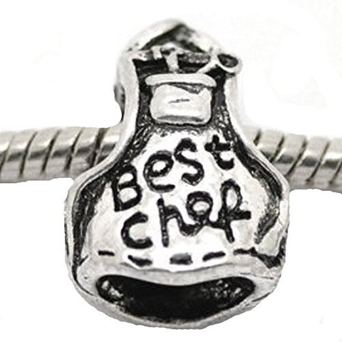 Best Chef Apron European Bead Compatible for Most European Snake Chain Bracelet - Sexy Sparkles Fashion Jewelry - 1
