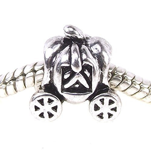 Cinderella's Pumpkin Carriage Spacer European Bead Compatible for Most European Snake Chain Bracelet - Sexy Sparkles Fashion Jewelry - 1