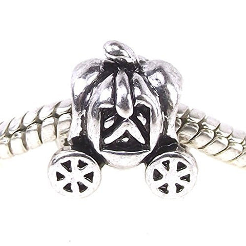 Cinderella's Pumpkin Carriage Spacer European Bead Compatible for Most European Snake Chain Bracelet - Sexy Sparkles Fashion Jewelry - 1
