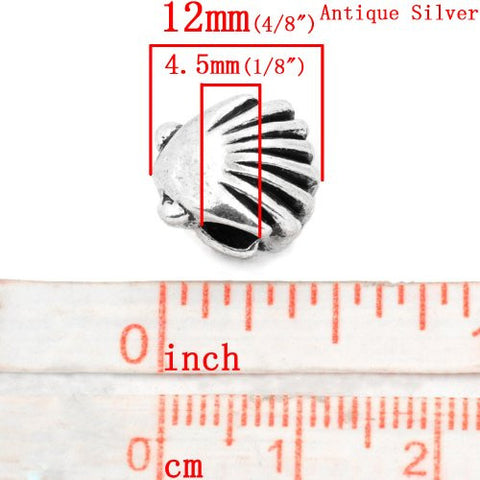 Sea Shell Slide on Charm European Bead Compatible for Most European Snake Chain Bracelet - Sexy Sparkles Fashion Jewelry - 3