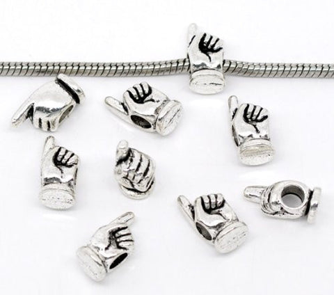 Forefinger Pointed Charm European Bead Compatible for Most European Snake Chain Bracelet - Sexy Sparkles Fashion Jewelry - 2