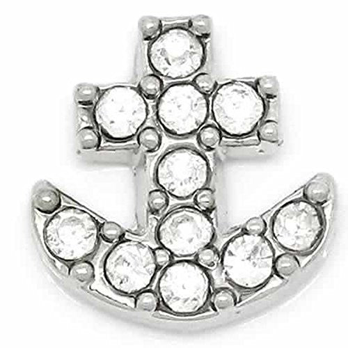 Anchor Floating Charm For Glass Living Memory Lockets - Sexy Sparkles Fashion Jewelry - 1