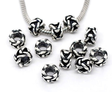 Beautiful Twist Bead Charm Spacer European Bead Compatible for Most European Snake Chain Bracelet - Sexy Sparkles Fashion Jewelry - 2
