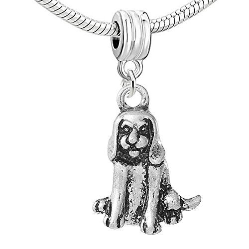 Dog Dangle Charm Pendant for European Snake Chain Bracelet - Sexy Sparkles Fashion Jewelry