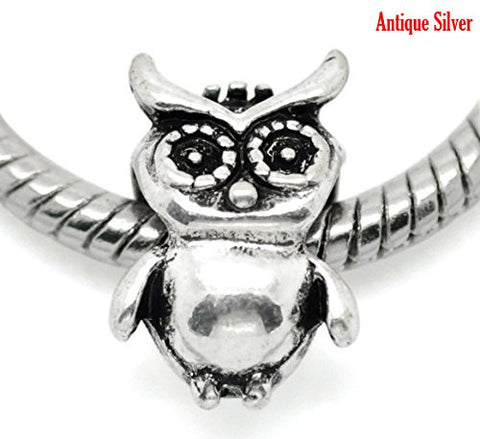 Owl Charm Bead For European Snake Chain Charm Bracelet - Sexy Sparkles Fashion Jewelry - 4