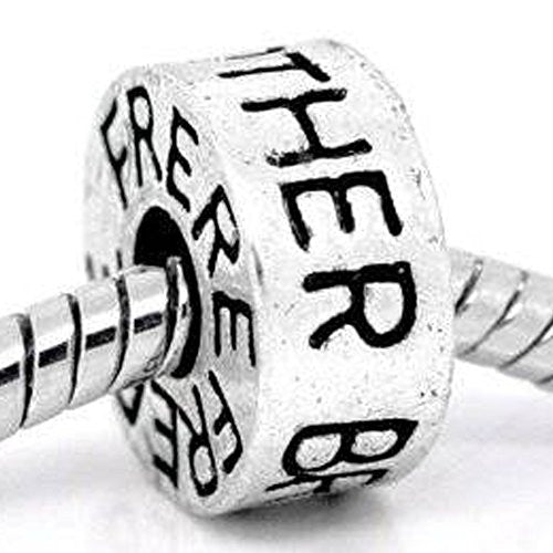 Brother Spacer European Bead Compatible for Most European Snake Chain Bracelet - Sexy Sparkles Fashion Jewelry - 1