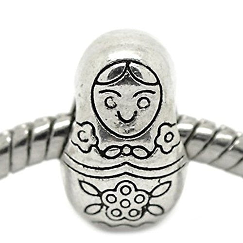 Babushka Doll Russian European Bead Compatible for Most European Snake Chain Bracelet - Sexy Sparkles Fashion Jewelry - 1