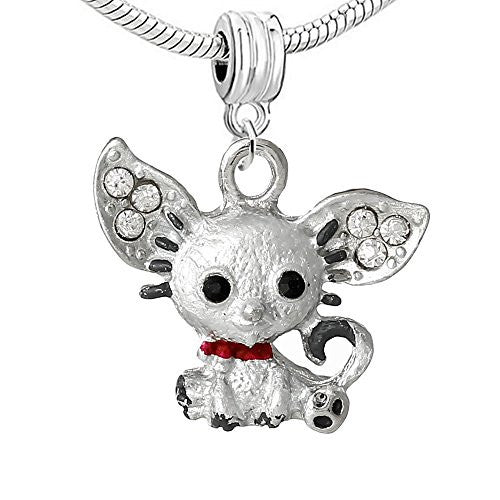 3 D Animal/Pet Bead Compatible for Most European Snake Chain Bracelets (Mouse) - Sexy Sparkles Fashion Jewelry