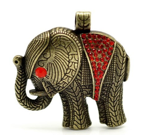 Elphant Animal Charm Pendant - Sexy Sparkles Fashion Jewelry - 4