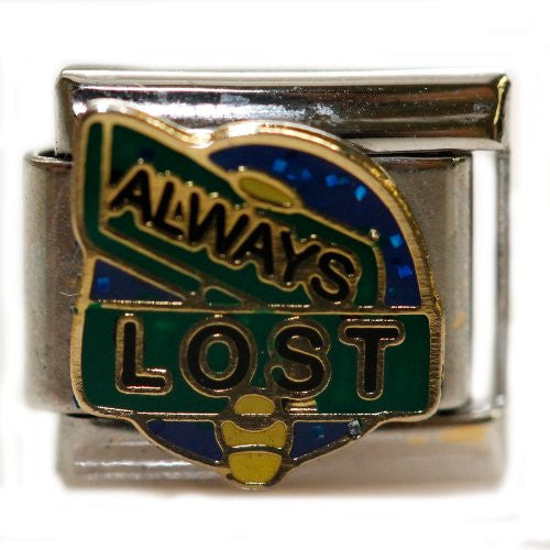 Always Lost Italian Charm Bracelet Link - Sexy Sparkles Fashion Jewelry