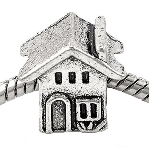 Family Home/house Bead European Bead Compatible for Most European Snake Chain Charm Bracelet - Sexy Sparkles Fashion Jewelry - 1