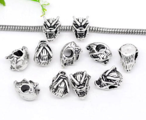 Dragon Head Charm Bead for Snake Chain Charm Bracelet - Sexy Sparkles Fashion Jewelry - 3