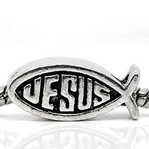 Jesus Fish European Bead Compatible for Most European Snake Chain Bracelet - Sexy Sparkles Fashion Jewelry - 1