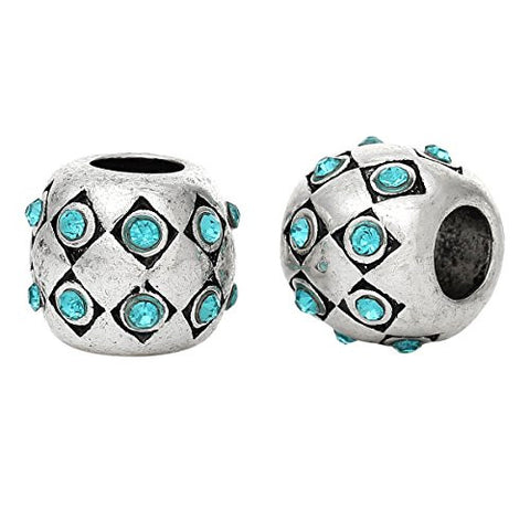 Birthday Month Charms W/ Round  Crystals Bead  (December) - Sexy Sparkles Fashion Jewelry - 2