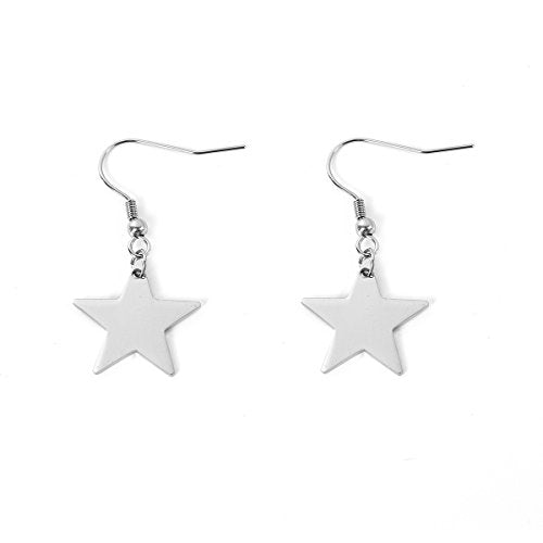 SEXY SPARKLES stainless steel Star Danging earrings for girls teens women Hypoallergenic jewelry