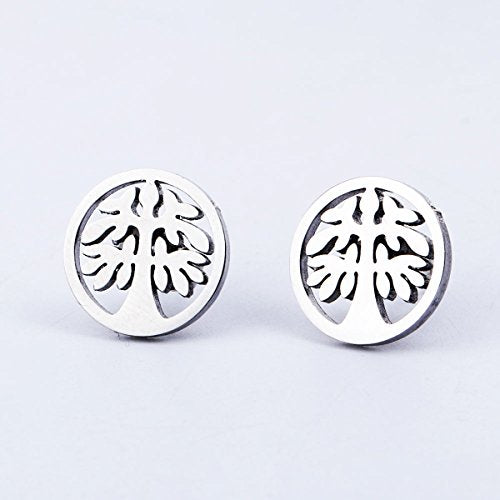 Sexy Sparkles Tree stainless steel stud earrings for women girls