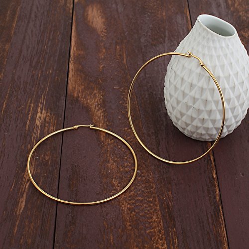 Sexy Sparkles 3 Pairs Surgical Stainless Steel Hypoallergenic Round Hoop Earrings Set for Women