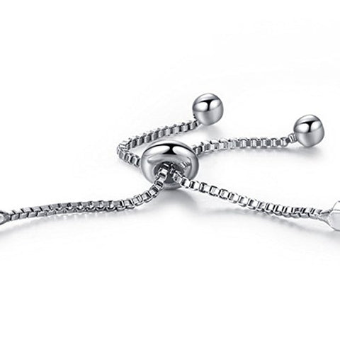 SEXY SPARKLES Cubic Zirconia adjustable bracelets for women slider/Slide Bolo Tennis Bracelet for Women Girls