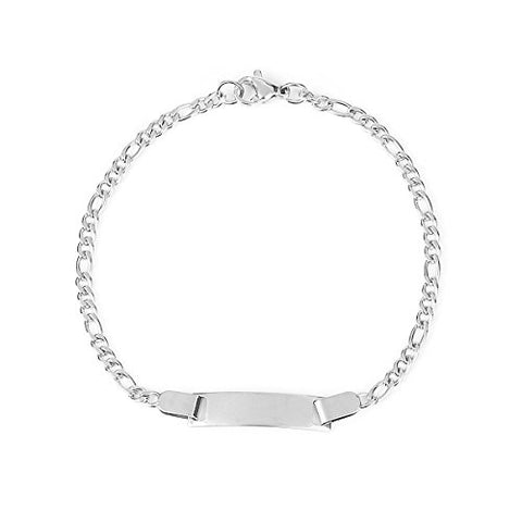 SEXY SPARKLES Stainless Steel very thin Bracelet with blank that you can engrave