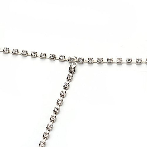 SEXY SPARKLES Rhinestone Bra Chain Sexy Harness Bikini Body Chain, leg Chain Jewelry