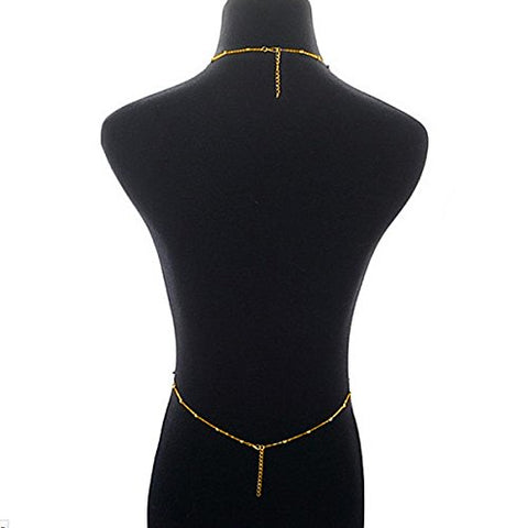 SEXY SPARKLES Rhinestone Bra Chain Sexy Harness Bikini Body Chain, leg Chain Jewelry