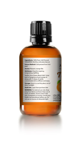 Tangerine 100% Pure, Best Therapeutic Grade Essential Oil Huge 4oz Glass Bottle