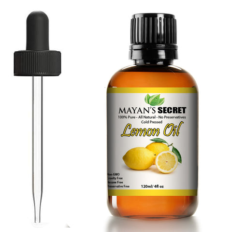 Lemon oil essential oil/Cold Pressed,Natural, Undiluted, Therapeutic Grade Aromatherapy Oil Large 4 ounces Glass Bottle