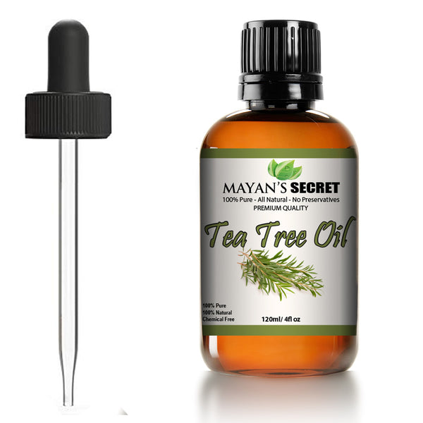 Tea Tree Oil - 100% Pure and Natural Therapeutic Grade Australian Melaleuca Backed by Medical Research - Huge 4 oz Glass bottle