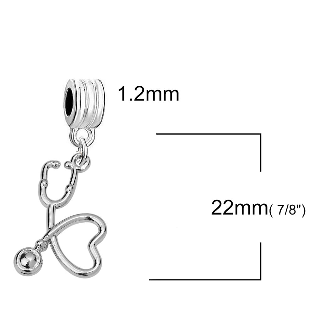 Sterling Silver Cubic Zirconia Eternity Spacer Charms - Available in 7 –  100Sterling