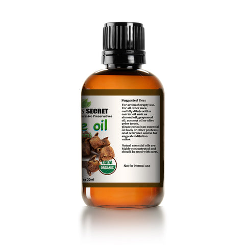 Mayan's Secret USDA Certified Organic Pure Clove Stem Essential Oil - Pure and Natural, Therapeutic Grade Large 1oz Bottle - Perfect for Aromatherapy, Relaxation, Skin Therapy & More