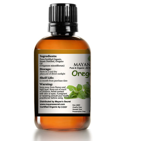 Mayan's Secret USDA Certified Organic Oregano Essential Oil (100% Pure & Natural - UNDILUTED) Therapeutic Grade - Huge 1oz Bottle - Perfect for Aromatherapy, Relaxation, Skin Therapy & More