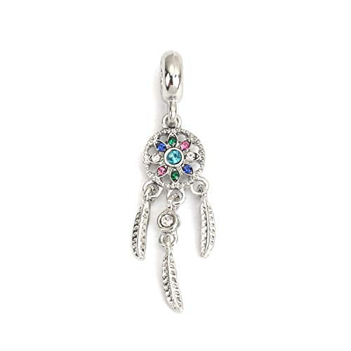 Sexy Sparkles Dream Catcher Charm for Bracelets Compatible Charm for Most European Style Bracelets