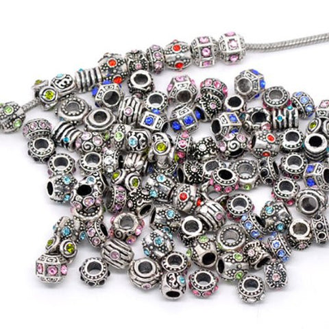 Thirty Assorted Bead Charms and Murano for Snake Chain Bracelet - Sexy Sparkles Fashion Jewelry - 3